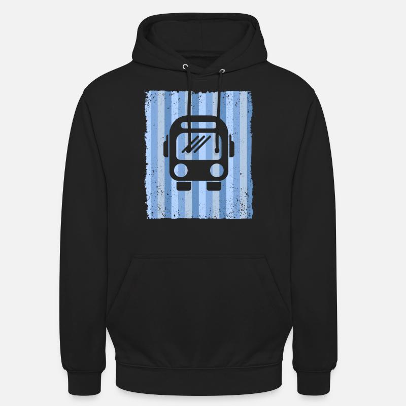 Bus Busfahrer Schulbus Autobus - Sweat-shirt à capuche unisexe - noir