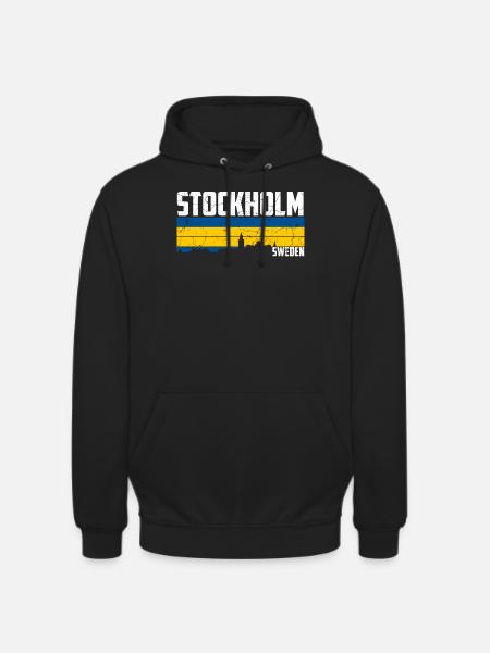 Stockholm Skyline - Unisex Hoodie - black