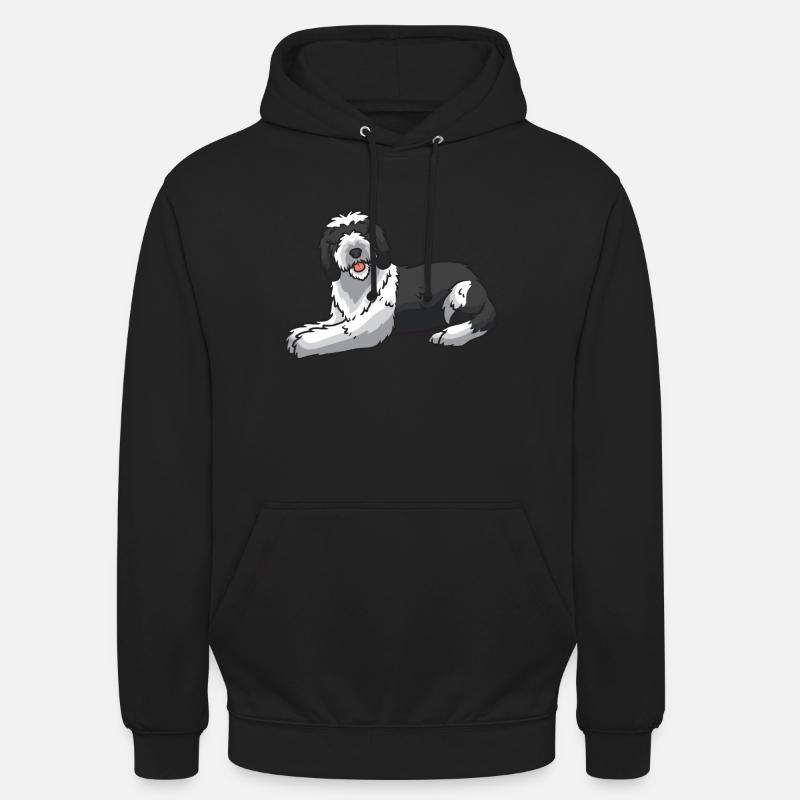 Sheepadoodle Chien - Sweat-shirt à capuche unisexe - noir