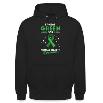 Psychische Gesundheit, Psychische Gesundheit - Unisex Hoodie - Schwarz - Vorne - Alina (178cm) & Michal (187cm)