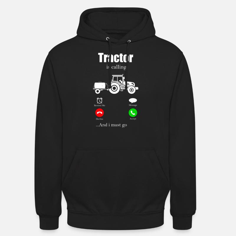 Traktor - Unisex Hoodie - Schwarz