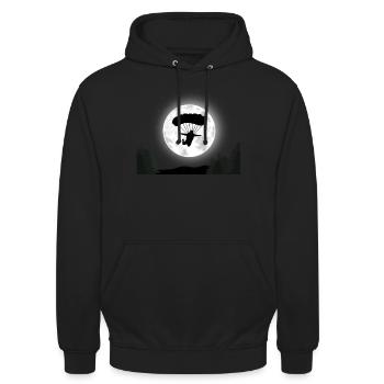 Parachutistes - Sweat-shirt à capuche unisexe - noir - Devant - Alina (178cm) & Michal (187cm)
