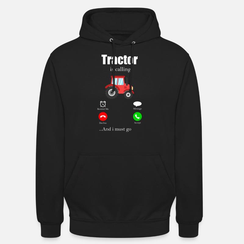 Traktor - Unisex Hoodie - Schwarz