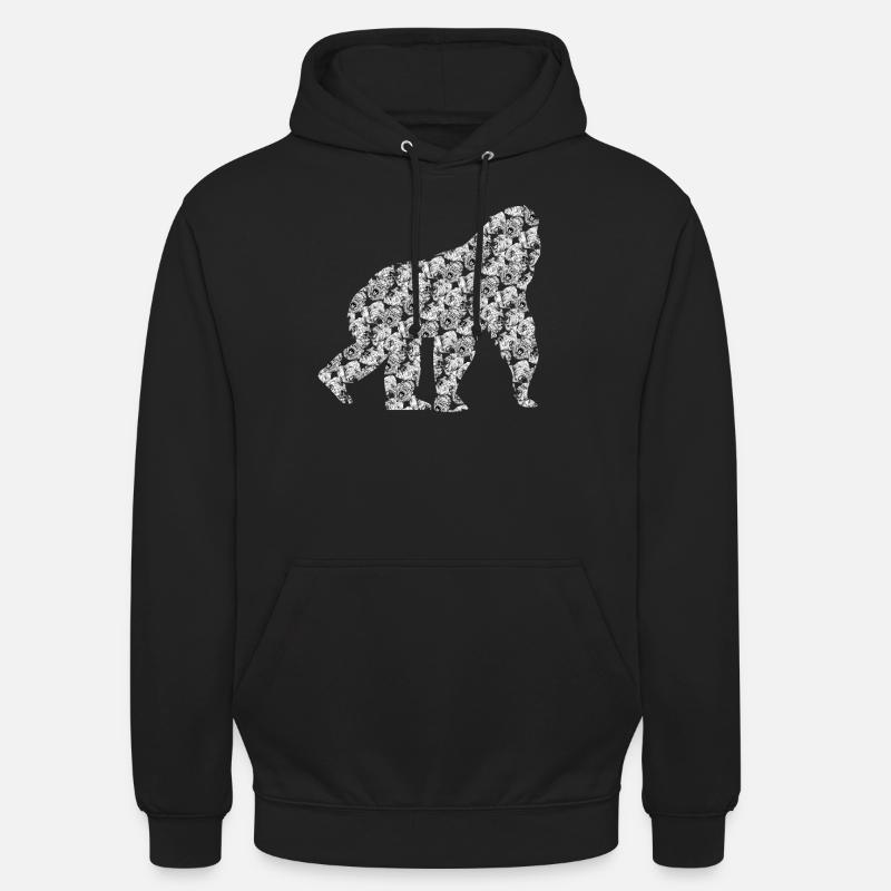 Gorillas Modèle Gorille - Sweat-shirt à capuche unisexe - noir