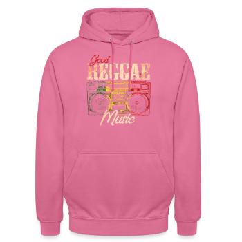 Reggae Musik - Unisex Hoodie - Pink - Vorne - Alina (178cm) & Michal (187cm)
