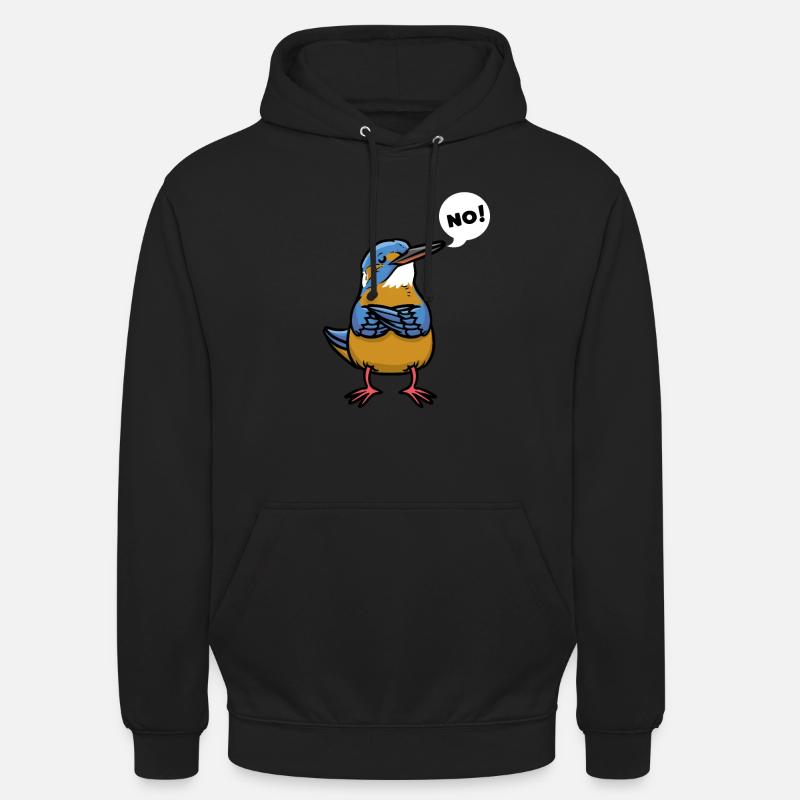 Sturer Eisvogel - Unisex Hoodie - Schwarz