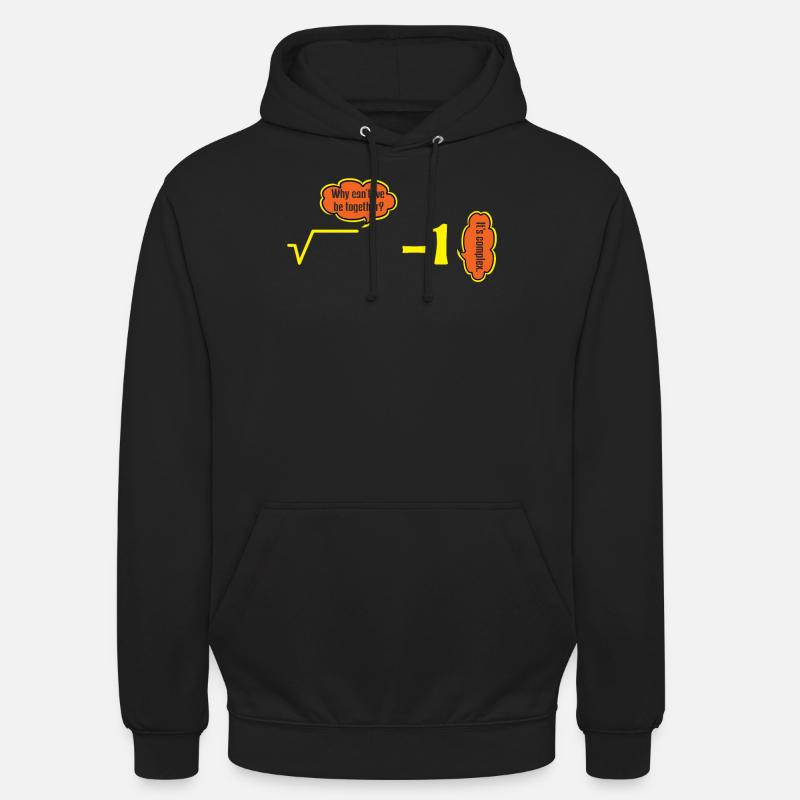 It’s Complex Numbers Math Jokes Humour - Sweat-shirt à capuche unisexe - noir