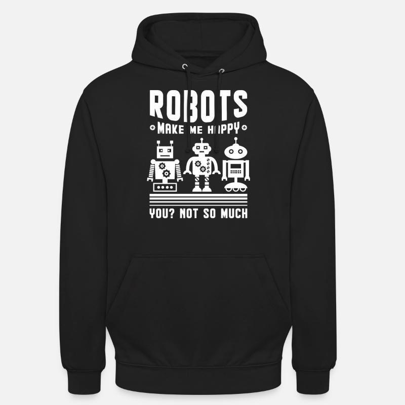 Robotik Roboter - Unisex Hoodie - Schwarz