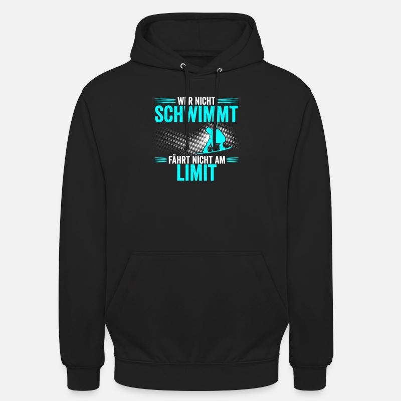 Wakeboaring Wakeboard Wakeboarder - Sweat-shirt à capuche unisexe - noir