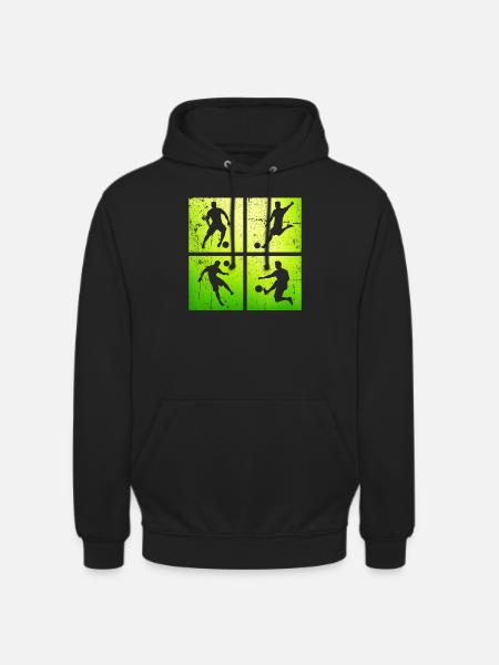 Footballeur - Sweat-shirt à capuche unisexe - noir