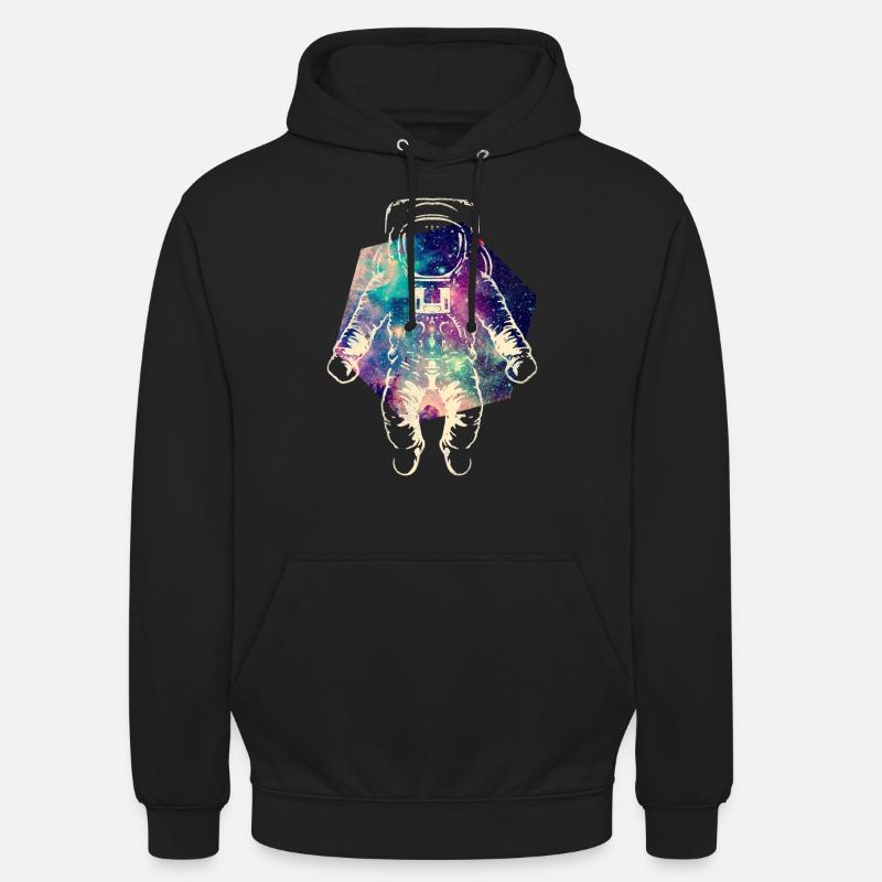 Astronaute dans l’espace - Sweat-shirt à capuche unisexe - noir