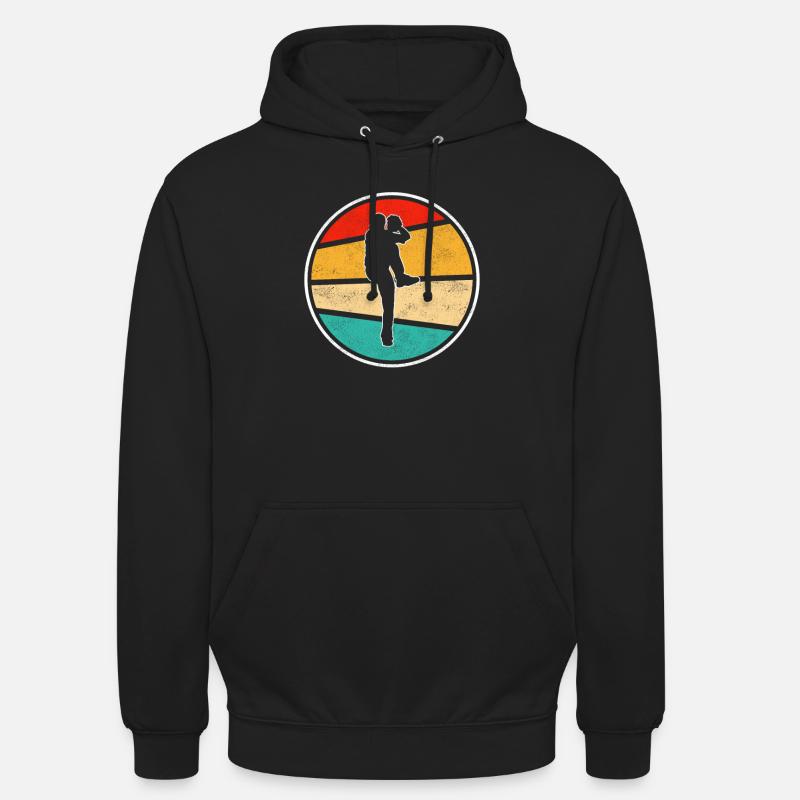 Baseball Retro Logo - Sweat-shirt à capuche unisexe - noir