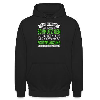 Hobbygärtner Landschaftsgärtner Gartenbau - Unisex Hoodie - Schwarz - Vorne - Alina (178cm) & Michal (187cm)
