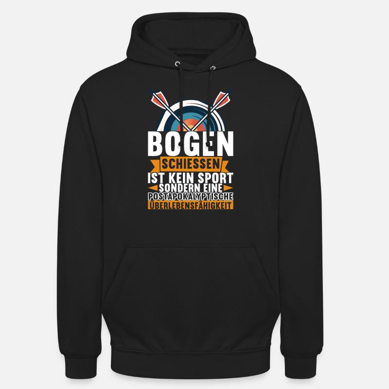 Bogenschießen Bogenschütze Arrow - Unisex Hoodie - Schwarz