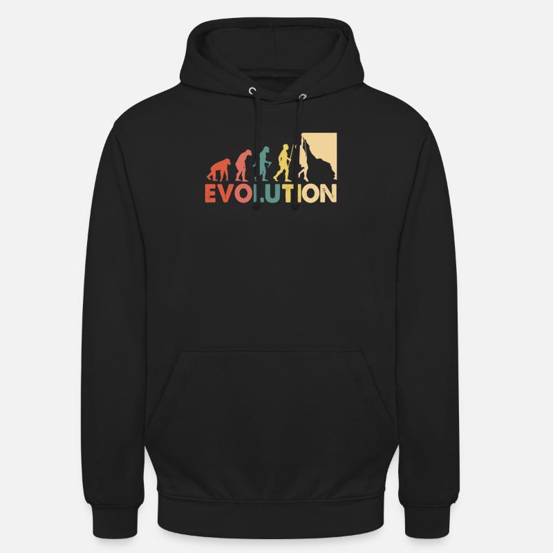 Climbing Evolution Escalade - Sweat-shirt à capuche unisexe - noir
