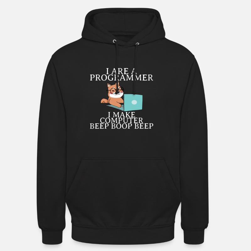 I Are A Programmer I Make Computer Beep Boop Beep4 - Unisex Hoodie - Schwarz