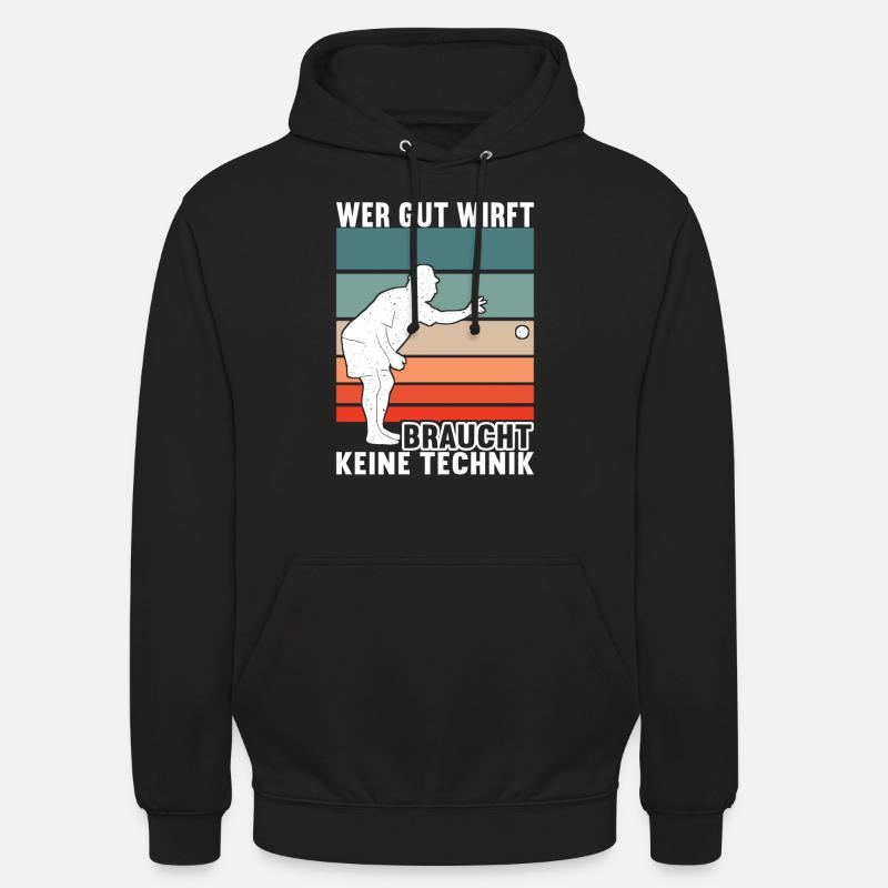 Boule Petanque - Unisex Hoodie - Schwarz