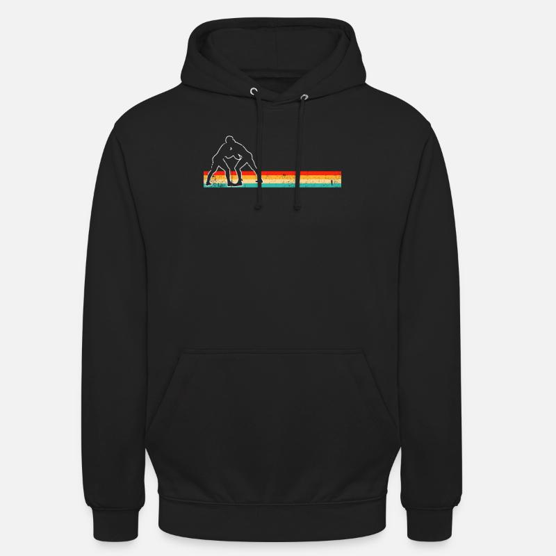 Lutte Rétro - Sweat-shirt à capuche unisexe - noir