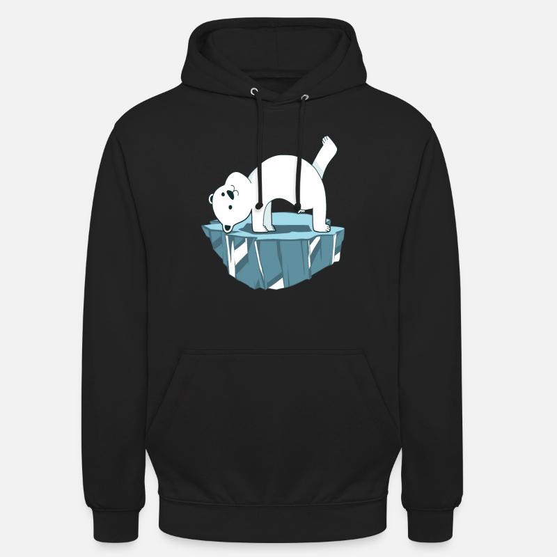 Yoga Ours polaire - Sweat-shirt à capuche unisexe - noir