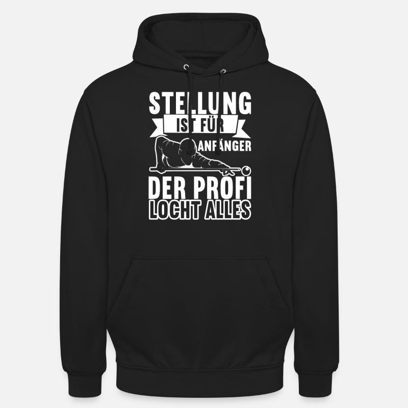 Pool Billard - Unisex Hoodie - Schwarz