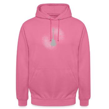 e Guitare Rock - Sweat-shirt à capuche unisexe - rose - Devant - Alina (178cm) & Michal (187cm)