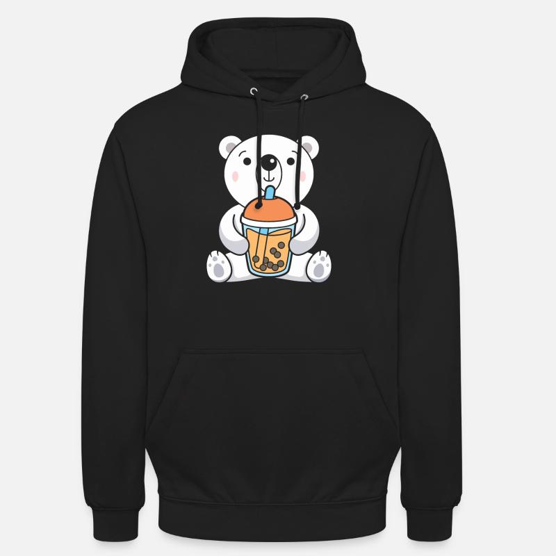 Bubble Tea Eisbär - Unisex Hoodie - Schwarz