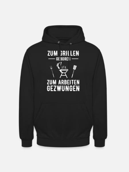 Grillen Grill Grillsaison - Unisex Hoodie - Schwarz