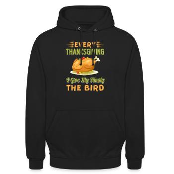 Happy ThanksGiving Family - thanks giving - Unisex Hoodie - Schwarz - Vorne - Alina (178cm) & Michal (187cm)
