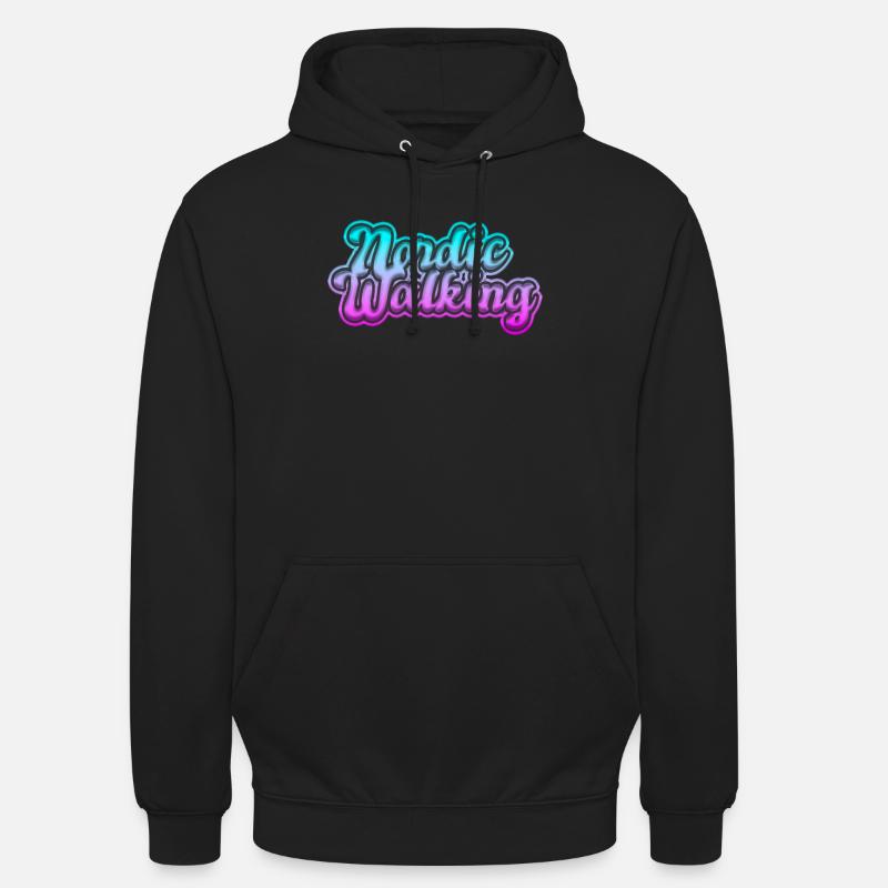 Marche à la perche - Sweat-shirt à capuche unisexe - noir