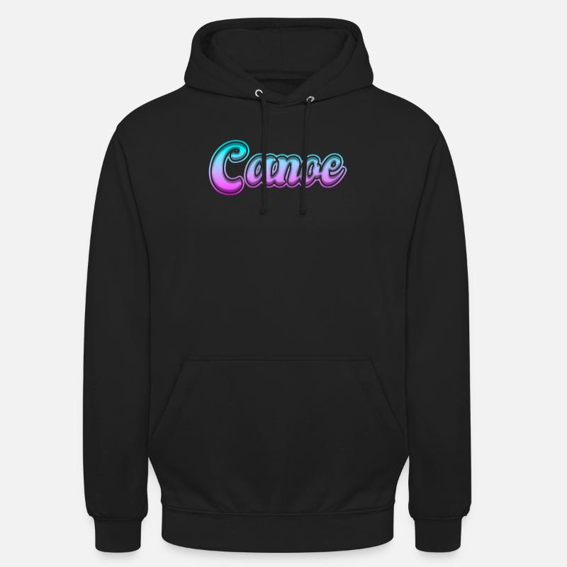 Canoë canoë - Sweat-shirt à capuche unisexe - noir