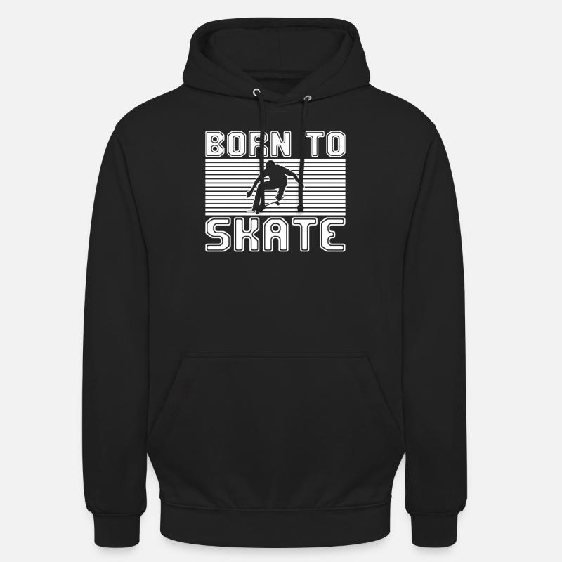 patinage - Sweat-shirt à capuche unisexe - noir