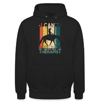 Western Riding - Western Rider - Western Horse - Unisex Hoodie - black - Front - Alina (178cm) & Michal (187cm)
