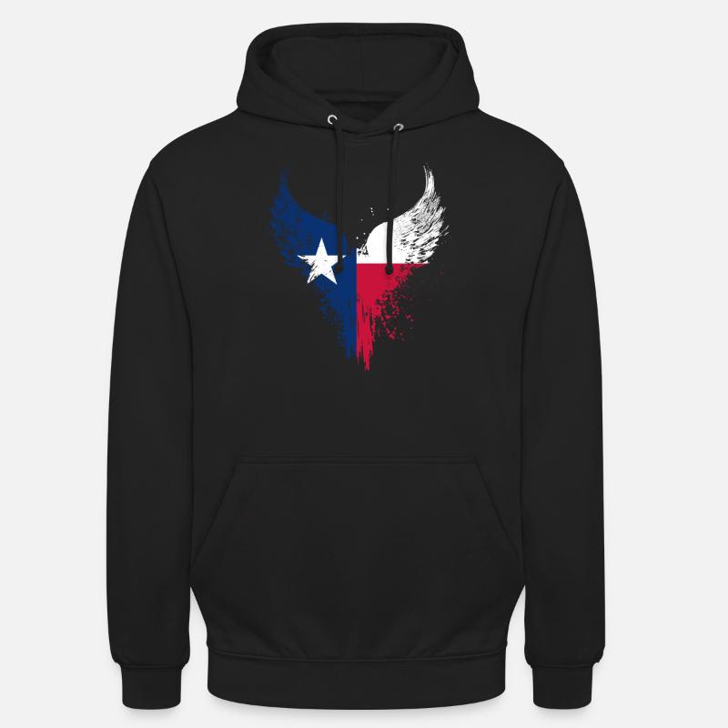 Drapeau du Texas - Sweat-shirt à capuche unisexe - noir