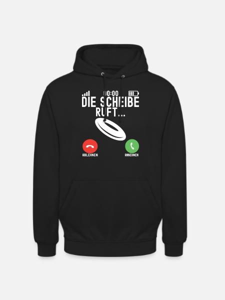 Disc Golf Disc Golfer - Unisex Hoodie - Schwarz