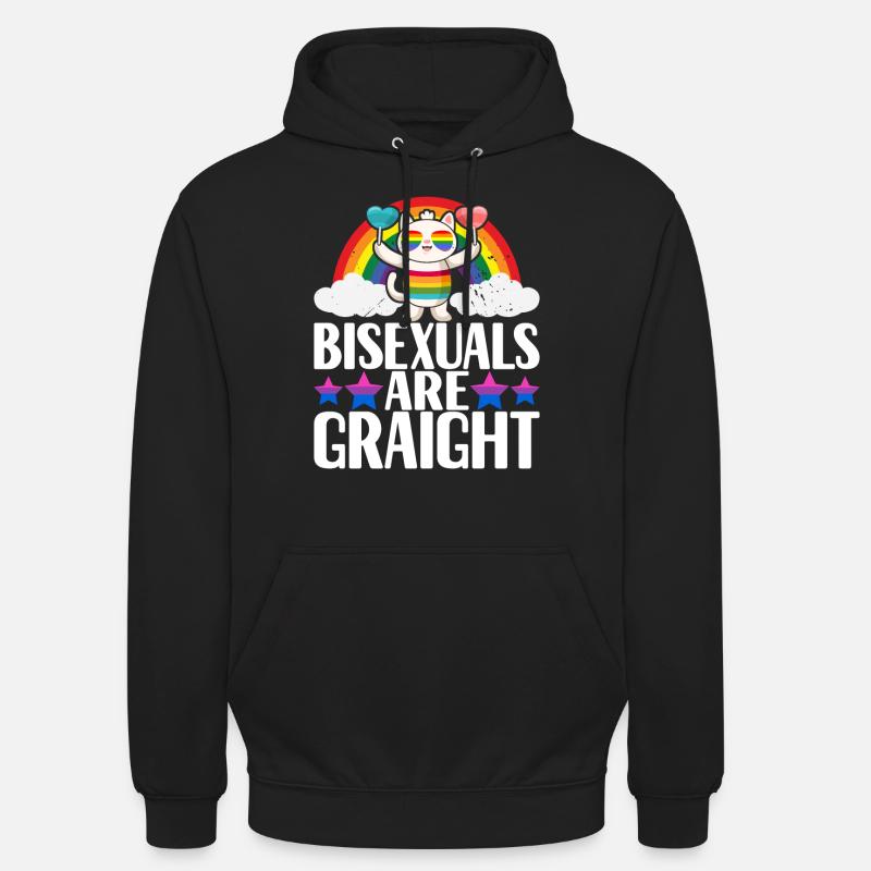 Bisexuels LGBTQ - Sweat-shirt à capuche unisexe - noir