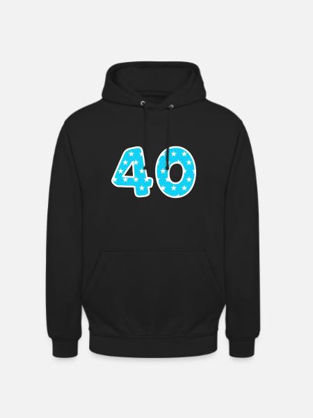 40 - Sweat-shirt à capuche unisexe - noir