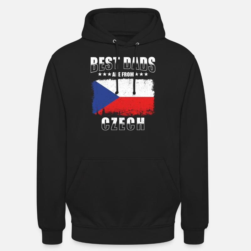 République tchèque Père - Sweat-shirt à capuche unisexe - noir