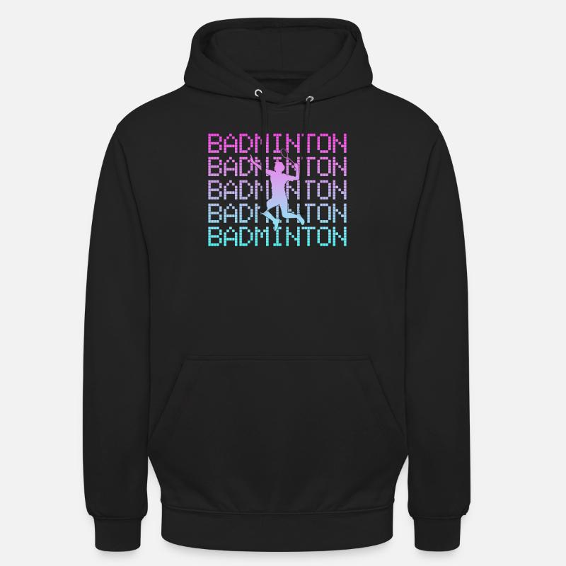 badminton - Sweat-shirt à capuche unisexe - noir