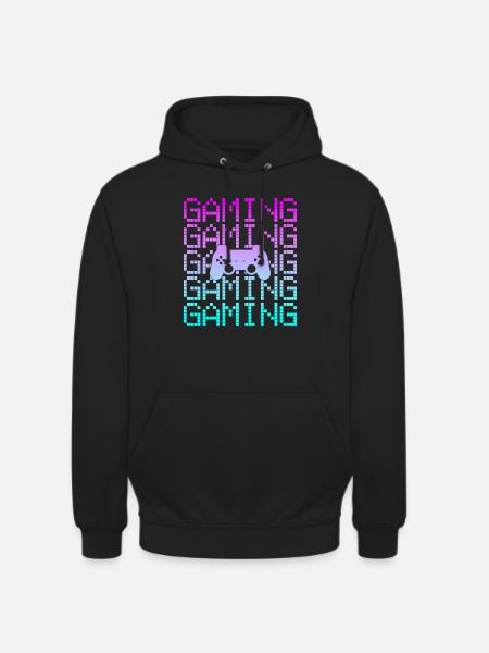 gaming gamer - Unisex Hoodie - Schwarz