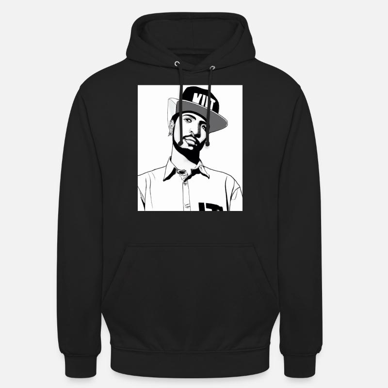 Rappeur Hip Hopper - Sweat-shirt à capuche unisexe - noir