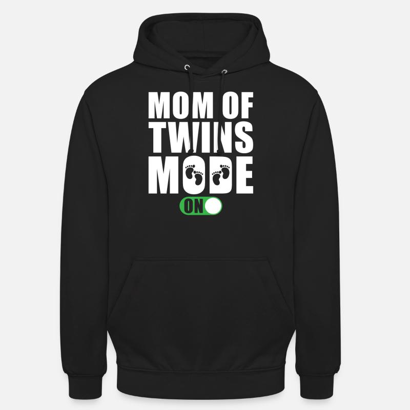 Mère de jumeaux Modus On - Sweat-shirt à capuche unisexe - noir