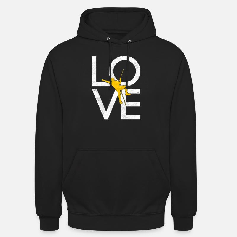 Klettern - Unisex Hoodie - Schwarz
