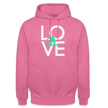 Surfen - Unisex Hoodie - Pink - Vorne - Alina (178cm) & Michal (187cm)