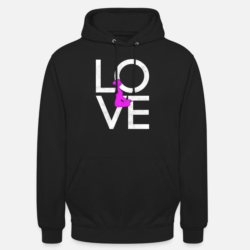 Yoga - Sweat-shirt à capuche unisexe - noir