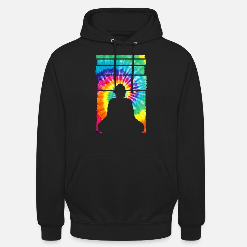 Bouddha Busshisme Statue de Bouddha - Sweat-shirt à capuche unisexe - noir