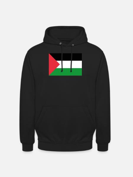 Bandiera ufficiale della Palestina Orgoglio del Paese palestinese - Felpa con cappuccio unisex - nero