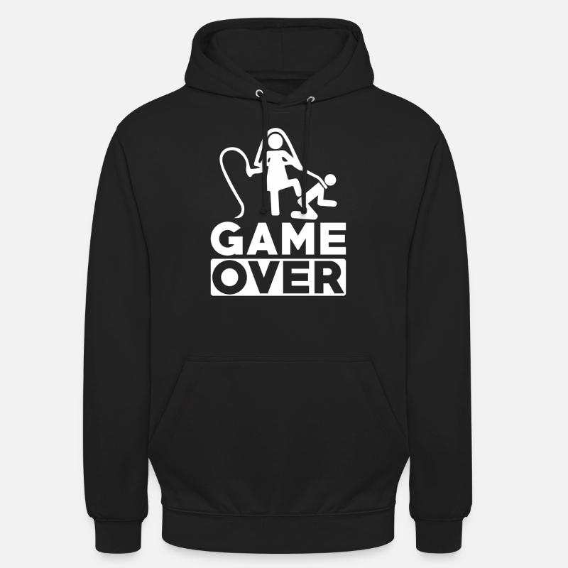 Hochzeit Ehe Ehemann Game Over - Unisex Hoodie - Schwarz