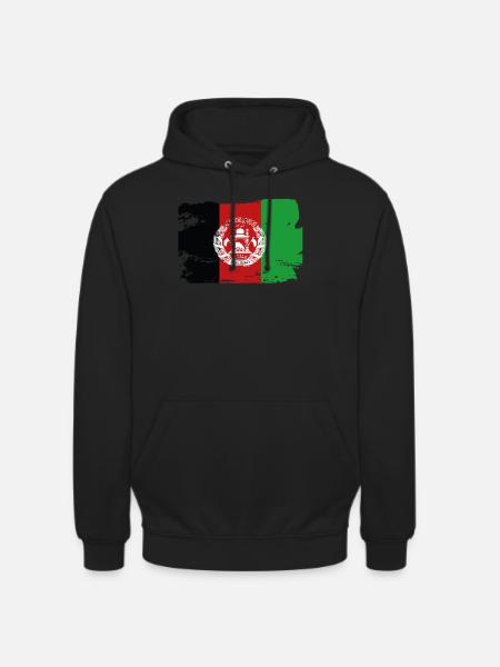 Drapeau officiel de l’Afghanistan Pays de l’Afghanistan - Sweat-shirt à capuche unisexe - noir