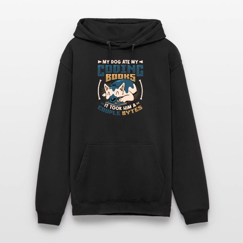 Hund Bytes Code Computer Scherz Programmierung Unisex Hoodie