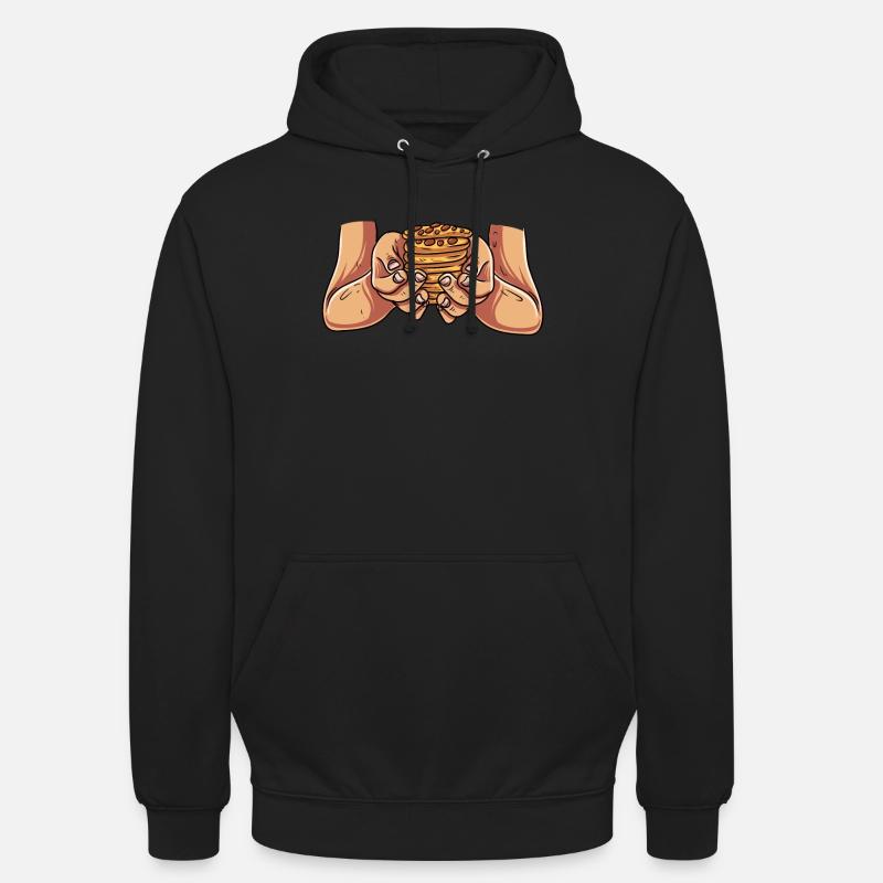 Cuisson des biscuits - Sweat-shirt à capuche unisexe - noir